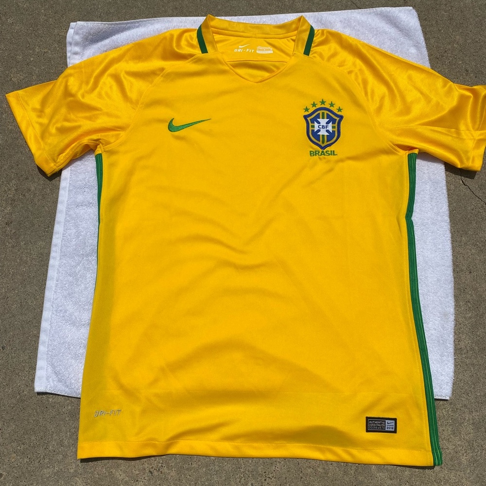 Brazil Mens Soccer National Team Jersey 2016
